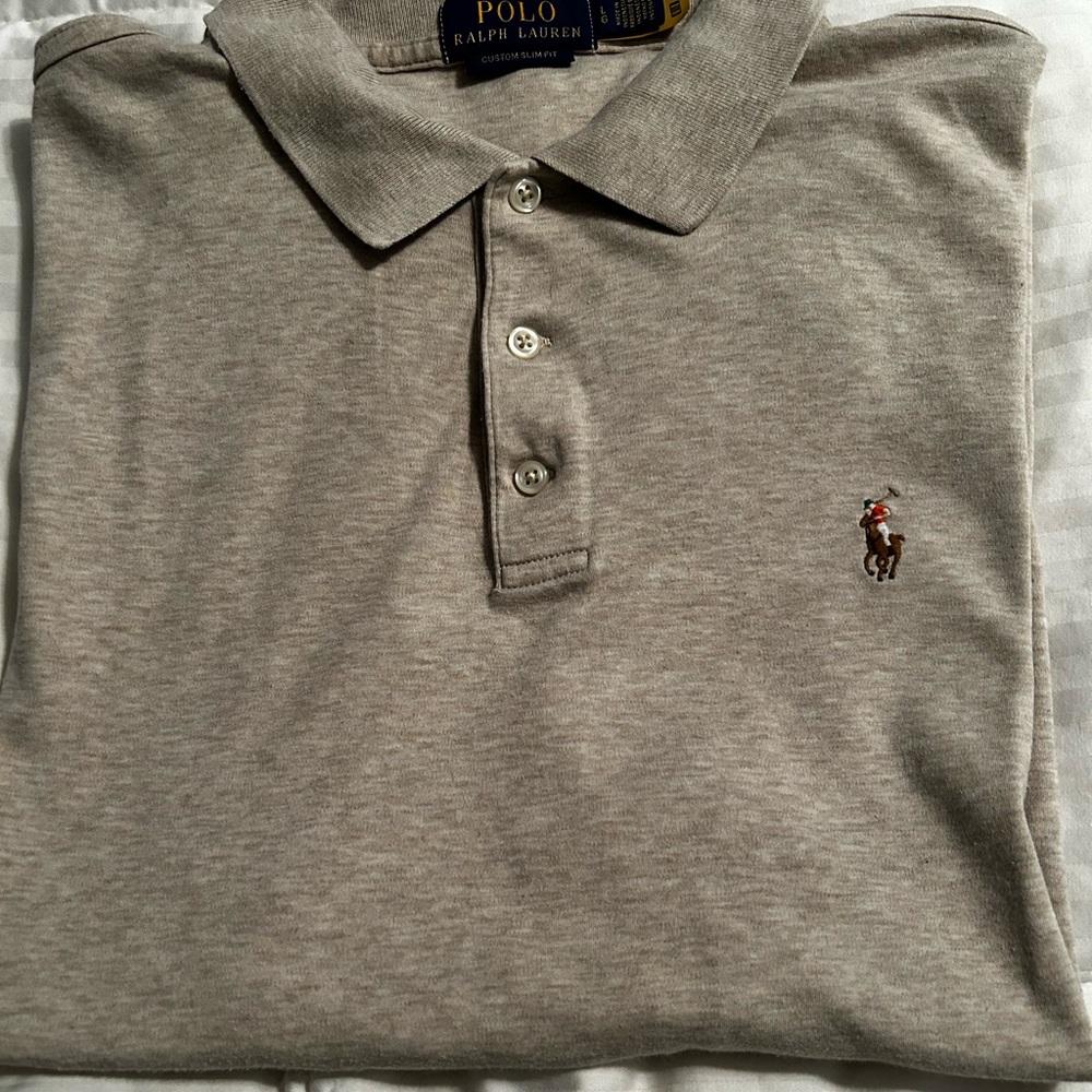 Men’s Polo Ralph Lauren custom slim fit short sleeve top in size large